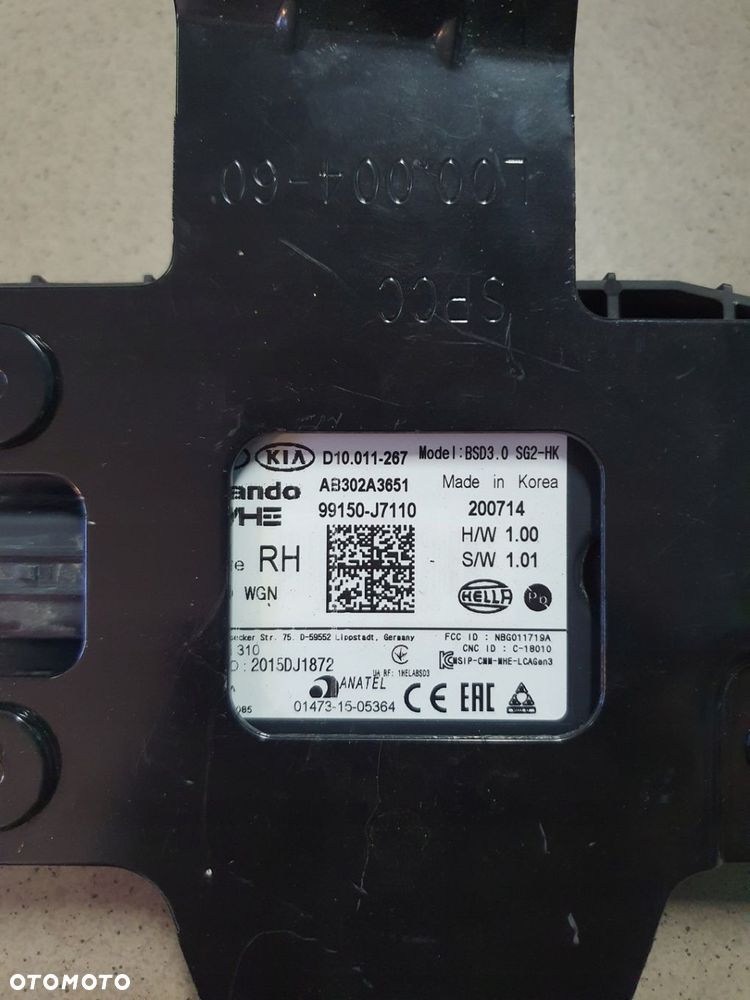 CEED III KOMBI RADAR PRAWY TYŁ TYLNY 99150-J7110 ACC SENSOR MARTWEGO POLA - 3