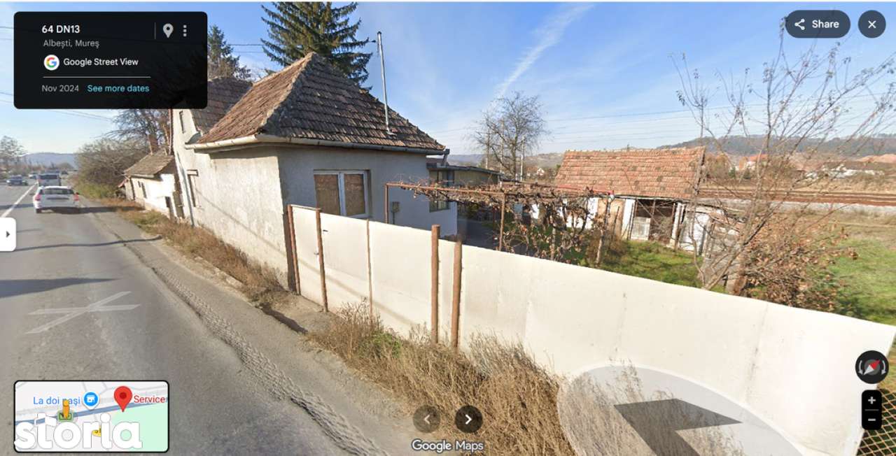 Teren cu casa, intravilan, front E60, Albesti, Sighisoara, Mures - Imagine principală: 3/5