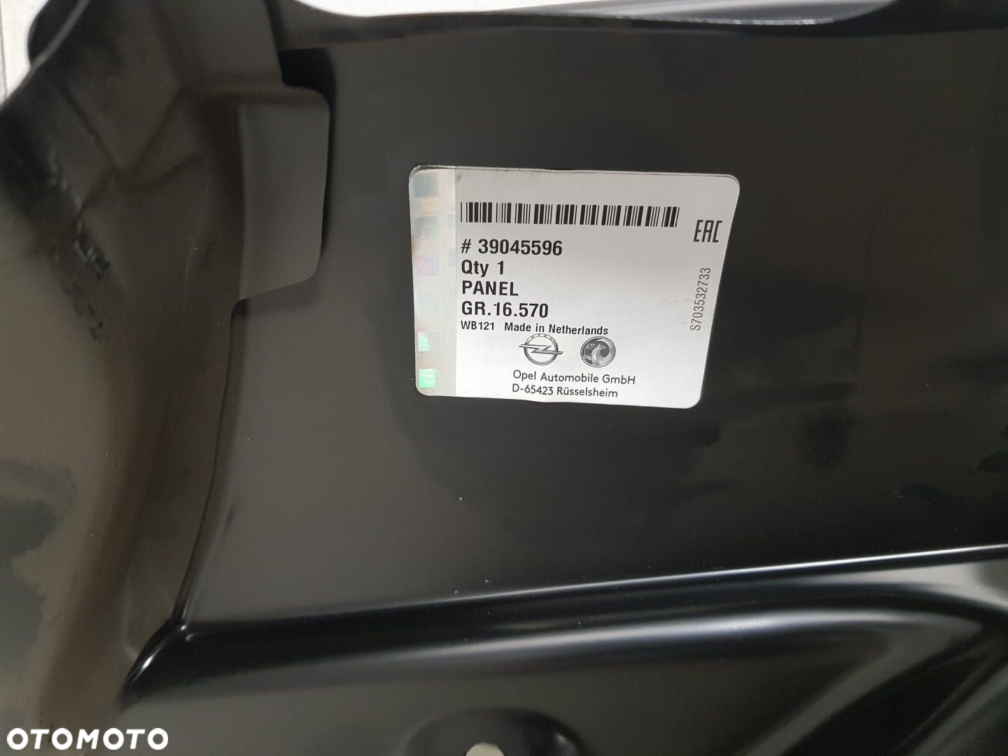 NOWY SŁUPEK GÓRNY DACHU DRZWI OPEL ASTRA K 5 V HB 15-22 LEWA PRZÓD LEWY 39045596 - 4