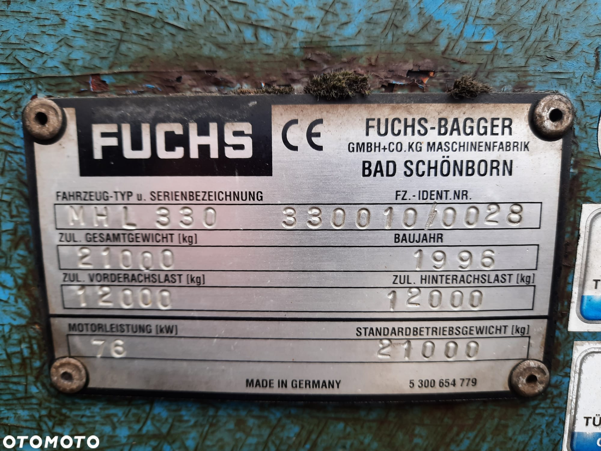 Fuchs 320 FUCHS 331 330 - 8