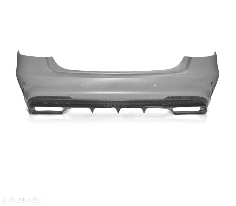 PARA-CHOQUES TRASEIRO MERCEDES CLASE E W212 13-16 LOOK AMG PDC - 2
