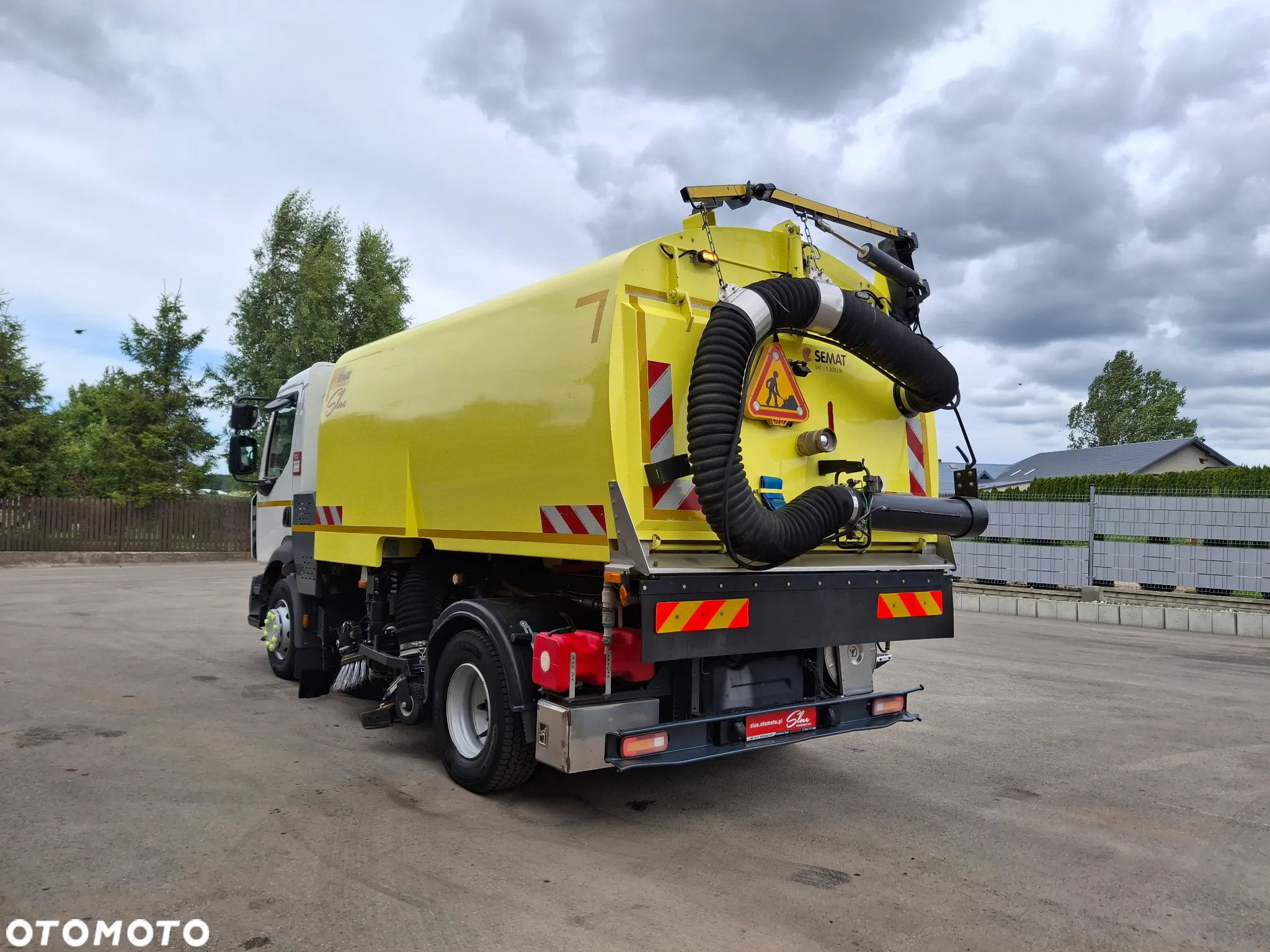 Renault D16 Midlum Zamiatarka SEMAT Zoeller FAUN Karcher Listwy Wysokiego Ciśnienia Szczotki L/R Rura Do Liści 2017r EURO 6 - 4