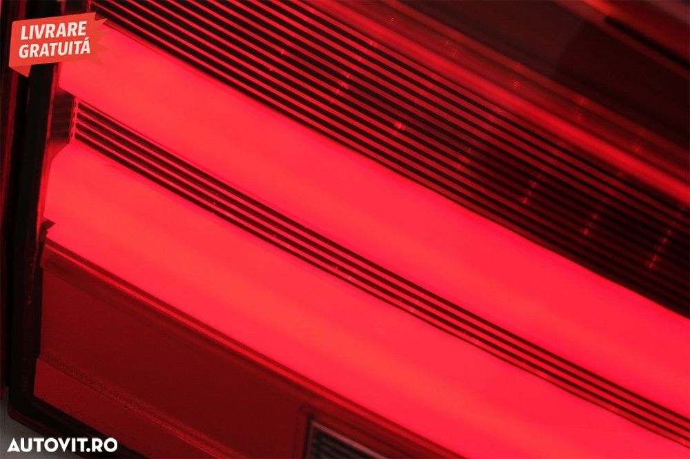 Stopuri LED BMW Seria 3 F30 (2011-2019) Rosu Clar LCI Design cu Semnal - 6