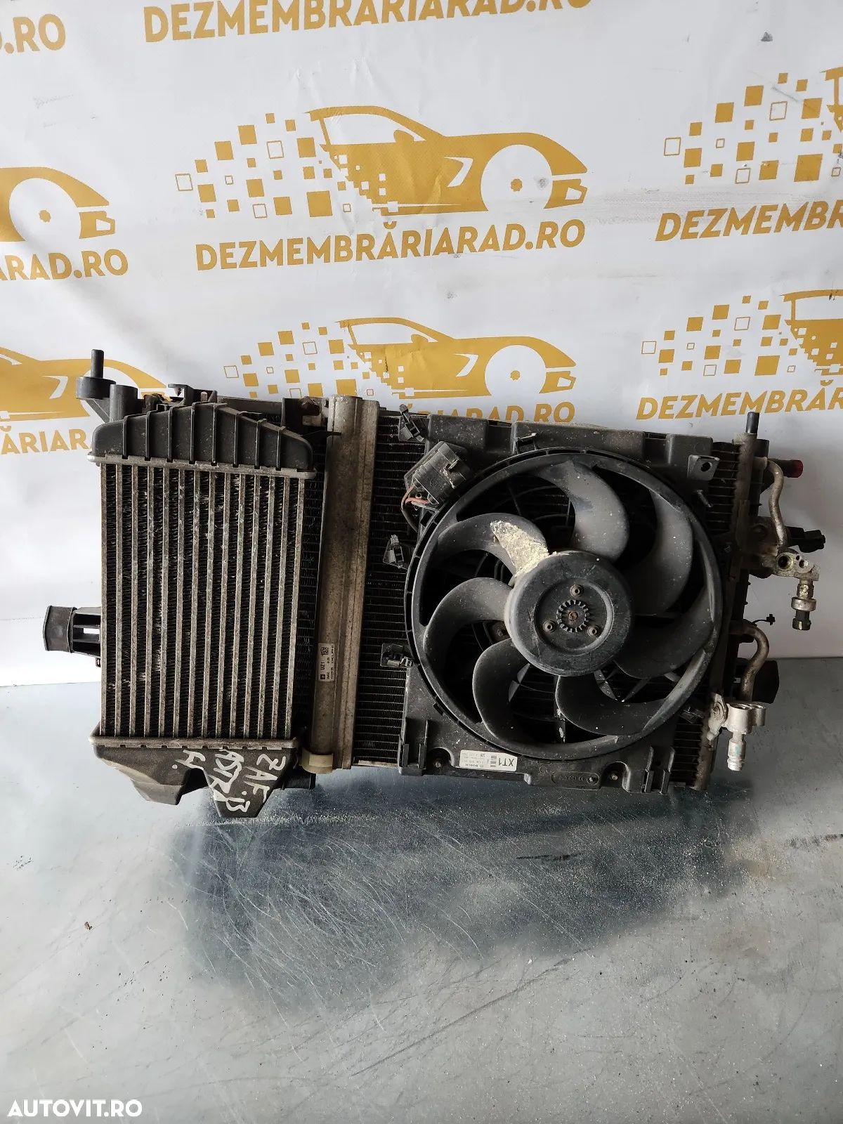 Grup Radiatoare Radiator Apa Clima Intercooler Termocupla Ventilator Clima Opel Astra H Zafira B 1. - 1