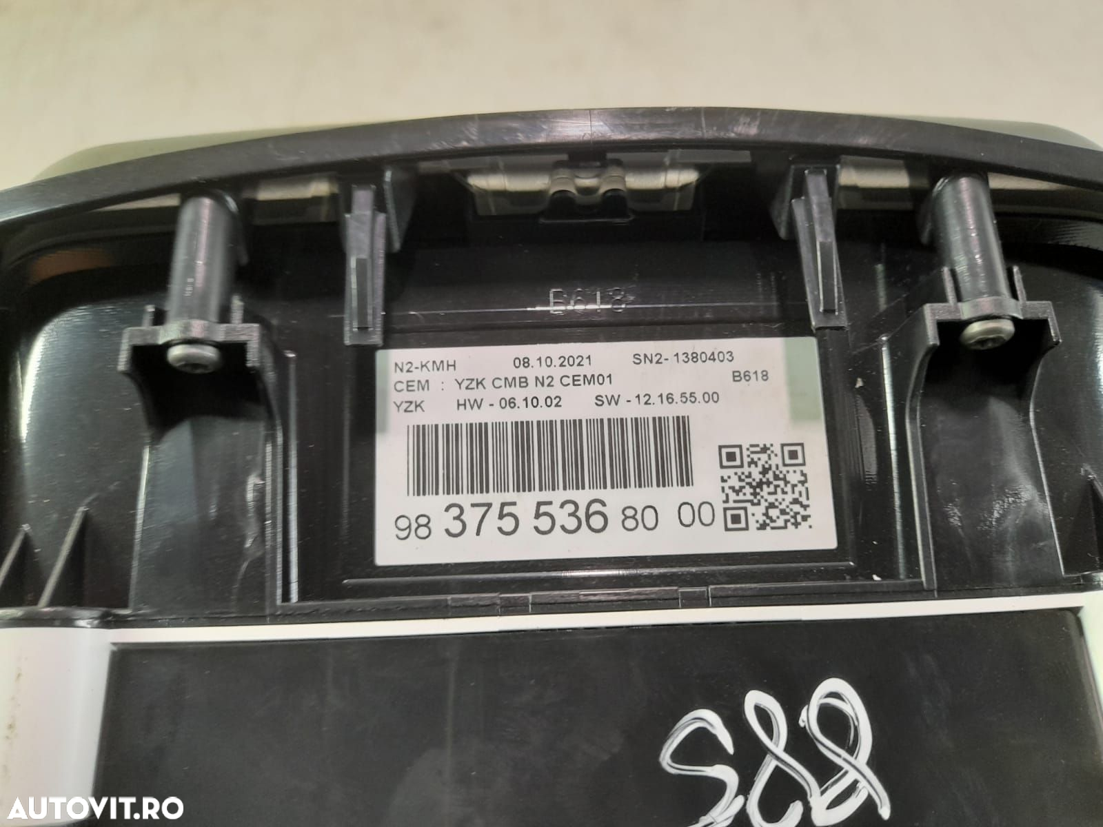 Ceasuri bord 983755368000 Citroen C3 3 [2016 - 2020] 1.2 benzina HM05 - 3