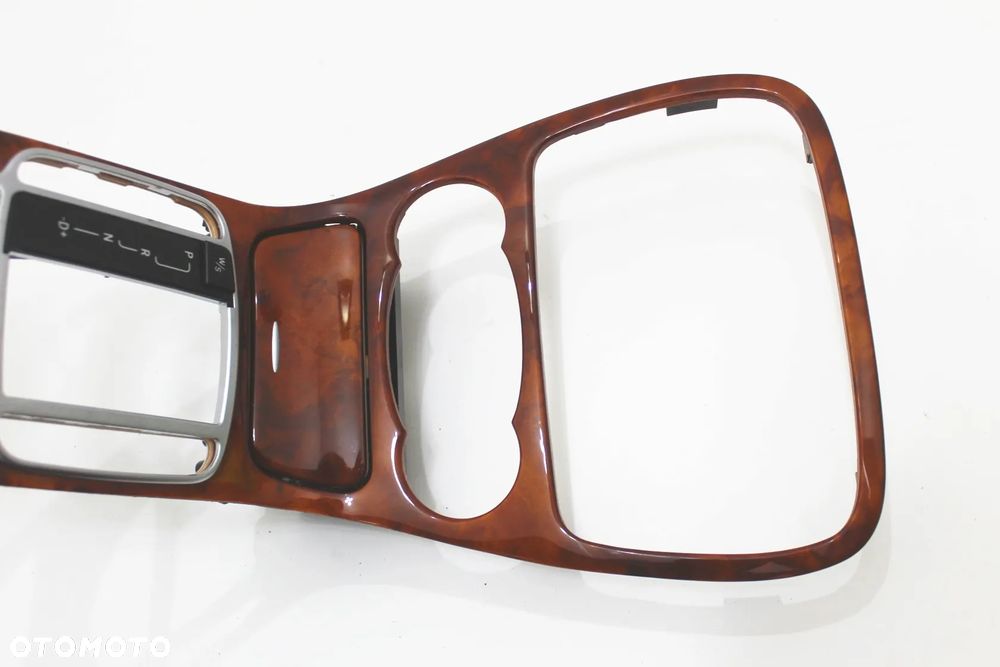 Ramka konsola środkowa popielniczka drewno dekor stan BDB OE Mercedes SL R230 W230 - 16