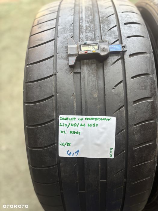 4x 275/40R22 108Y DUNLOP SP QUATTROMAXX opona letnia komplet cena - 8
