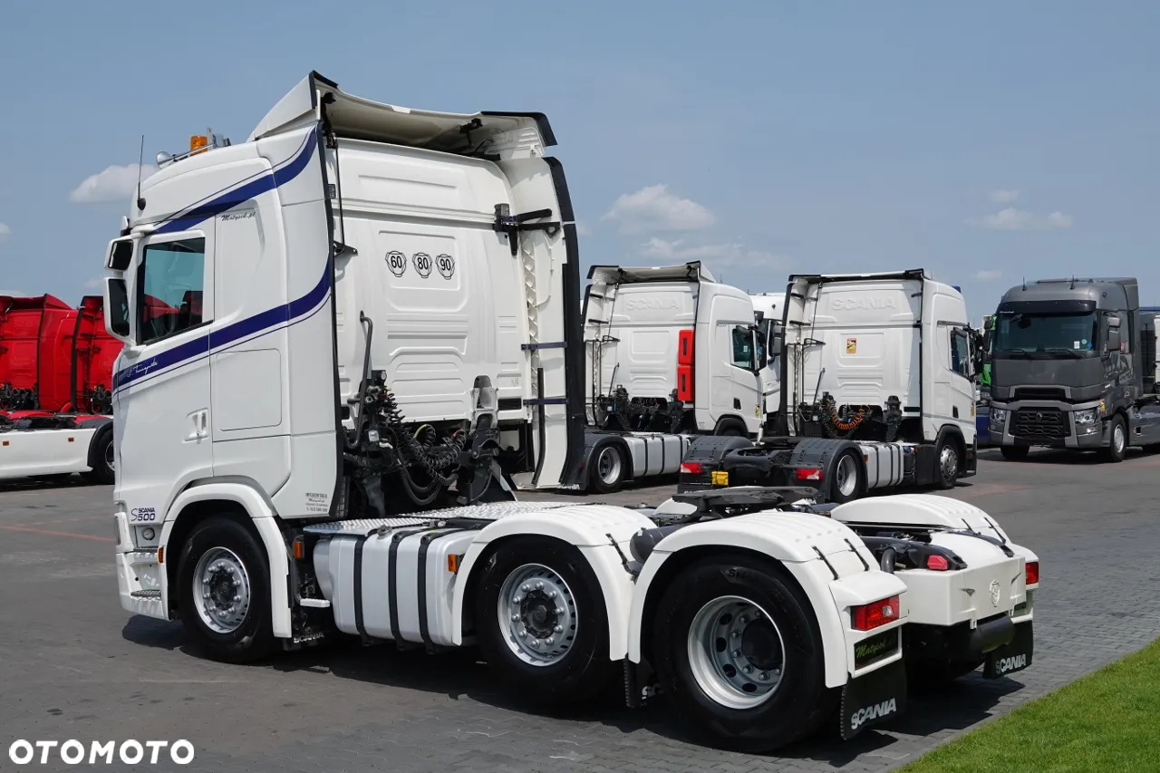 Scania S 500 / 6x2 / PUSHER / RETARDER / KLIMA POSTOJOWA  / PRZÓD NA PODUSZKACH  / OS PODNOSZONA i SKRĘTNA / DMC  70 000 KG  / OPTICRUISE + SPRZĘGŁO / EURO 6 / PO KONTRAKCIE SERWISOWYM - 6