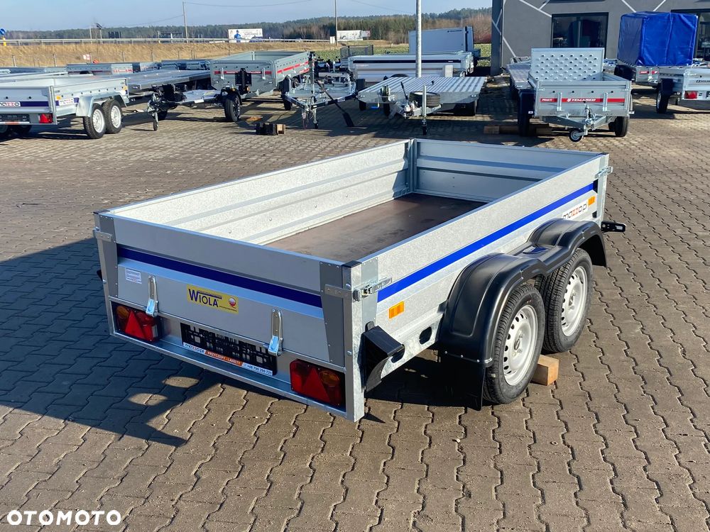 Wiola DOSTAWA Przyczepka KRAKUS+ wym. 252x132x38 Przyczepa dwuosiowa SPAWANA niehamowana SOLIDNA kat.B! - 2