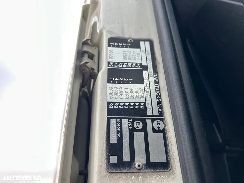 DAF XF 460, Retarder, Kit basculare, Factura externa - 9