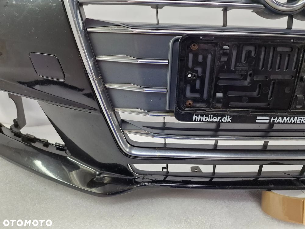 AUDI A4 B9 8W0 14- ZDERZAK PRZEDNI PRZÓD BEZ PDC I SPRYSKU + ATRAPA / GRILL , KOLOR CZARNY , NR 8W0807437 + 8W0853651AB , NR AUKCJI NZ972 - 13