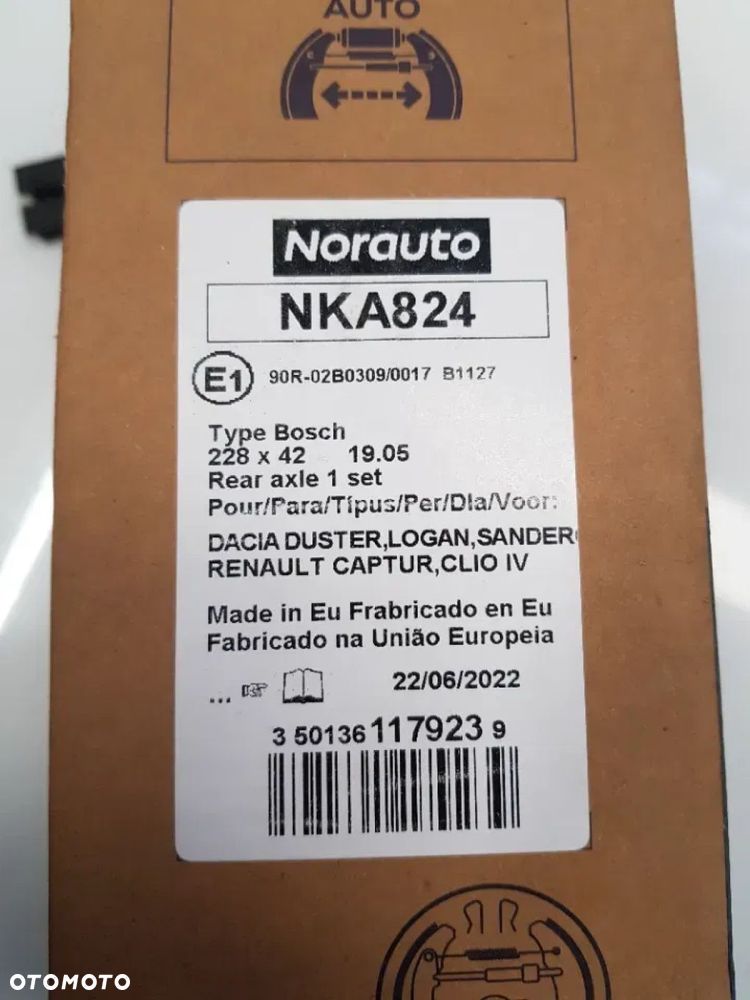 SZCZĘKA HAMULCOWA OKŁADZINA TYŁ RENAULT CLIO IV CAPTUR DACIA 90R-02B0309 - 9
