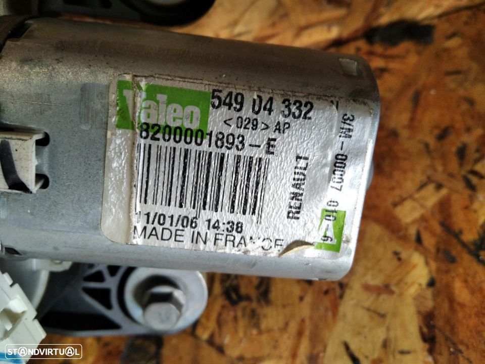 MOTOR DO LIMPA VIDROS TRÁS RENAULT LAGUNA II BREAK 8200001893E - 2