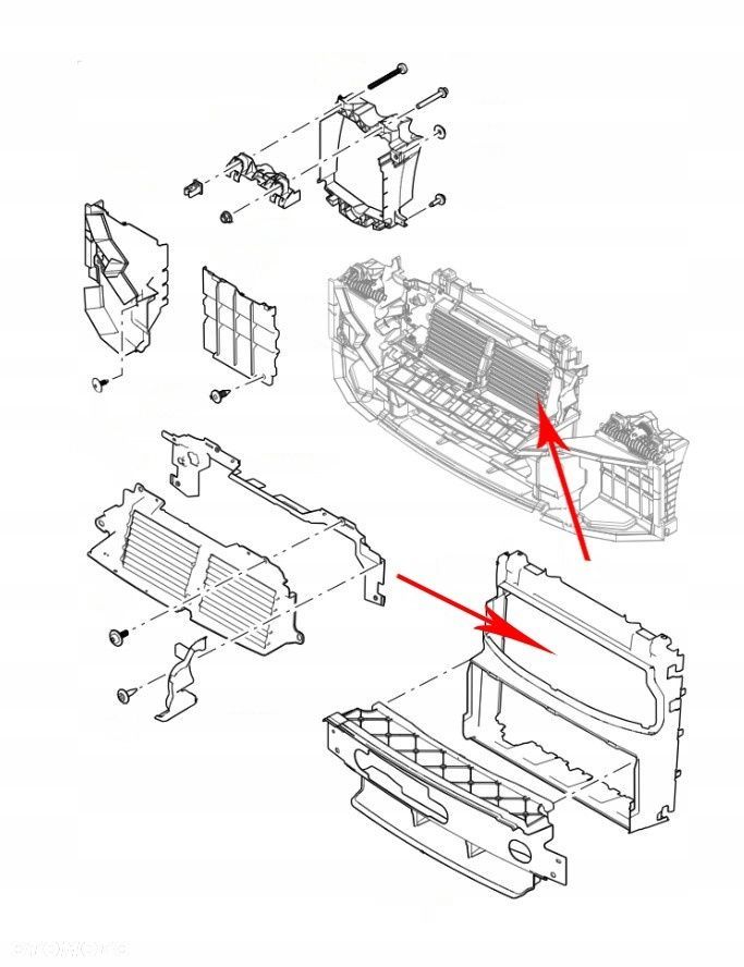 Osłona chłodnicy Range Rover IV 4 L405 Range Rover Sport II L494 12-21r. NOWA kierownica powietrza - 1
