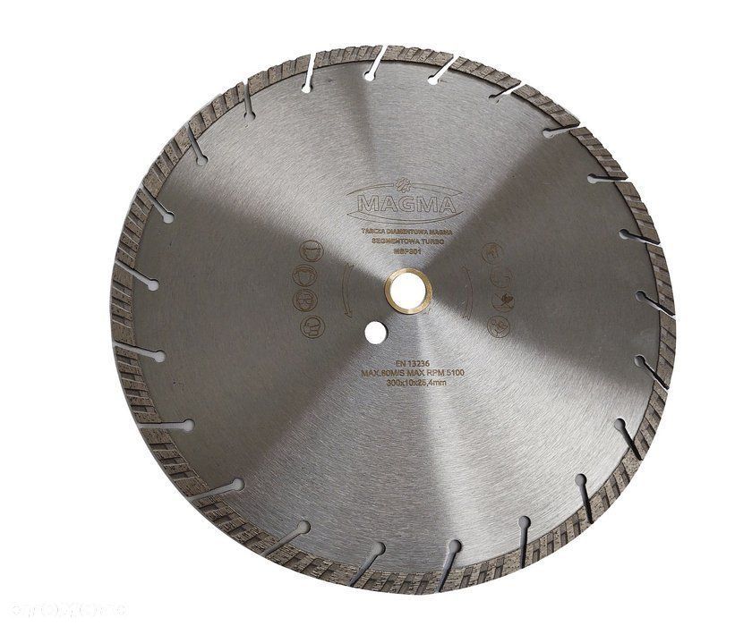 Tarcza diamentowa turbo do cięcia beton 300x 25,4 - 2