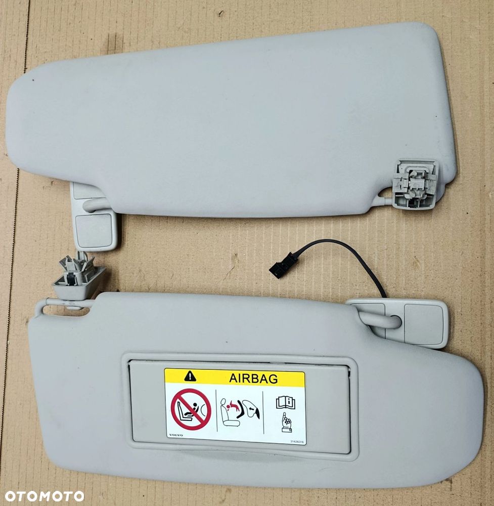 Volvo V40 II daszek słoneczny lewy prawy osłona