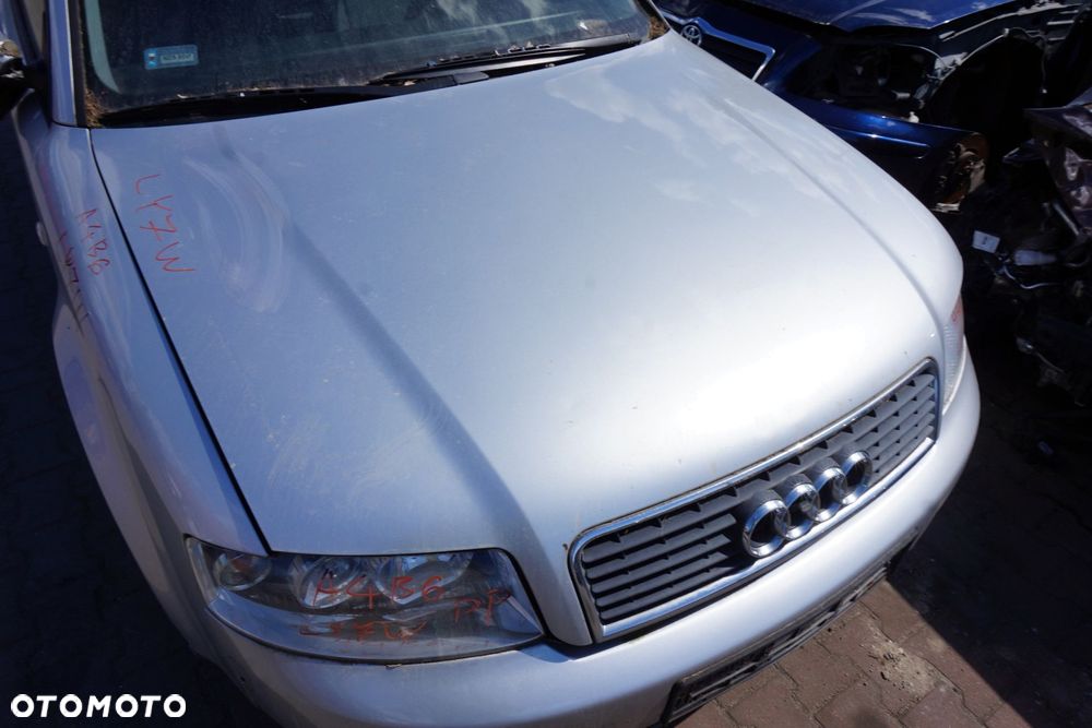 MASKA ZDERZAK BŁOTNIKI LAMPY A4 B6 LY7W  AUDI 2000-2006 SREBRNY PRZÓD KOMPLETNY - 4