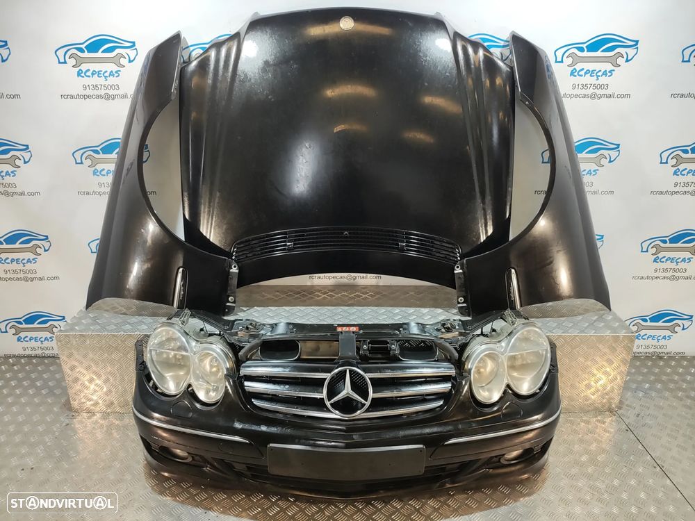 FRENTE COMPLETA MERCEDES BENZ CLASS CLK C209 W209 CAPOT PARACHOQUES GUARDA-LAMAS OTICAS RADIADOR VENTILADOR FRENTE FIBRA REFORÇO - 1