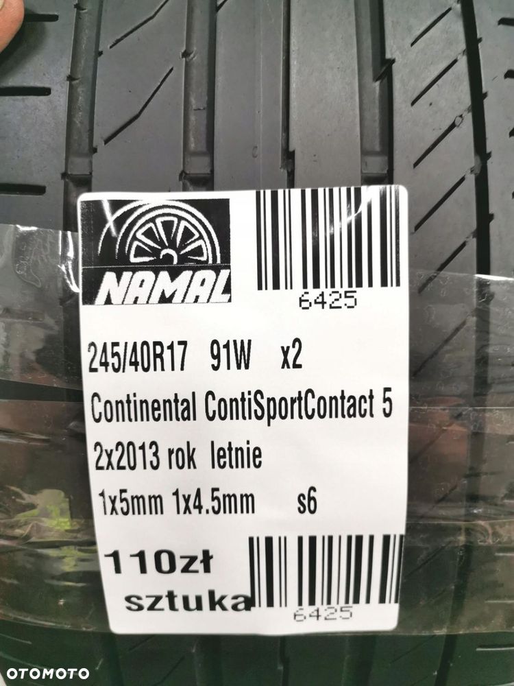 245/40R17 continental opony letnie 6425 - 8