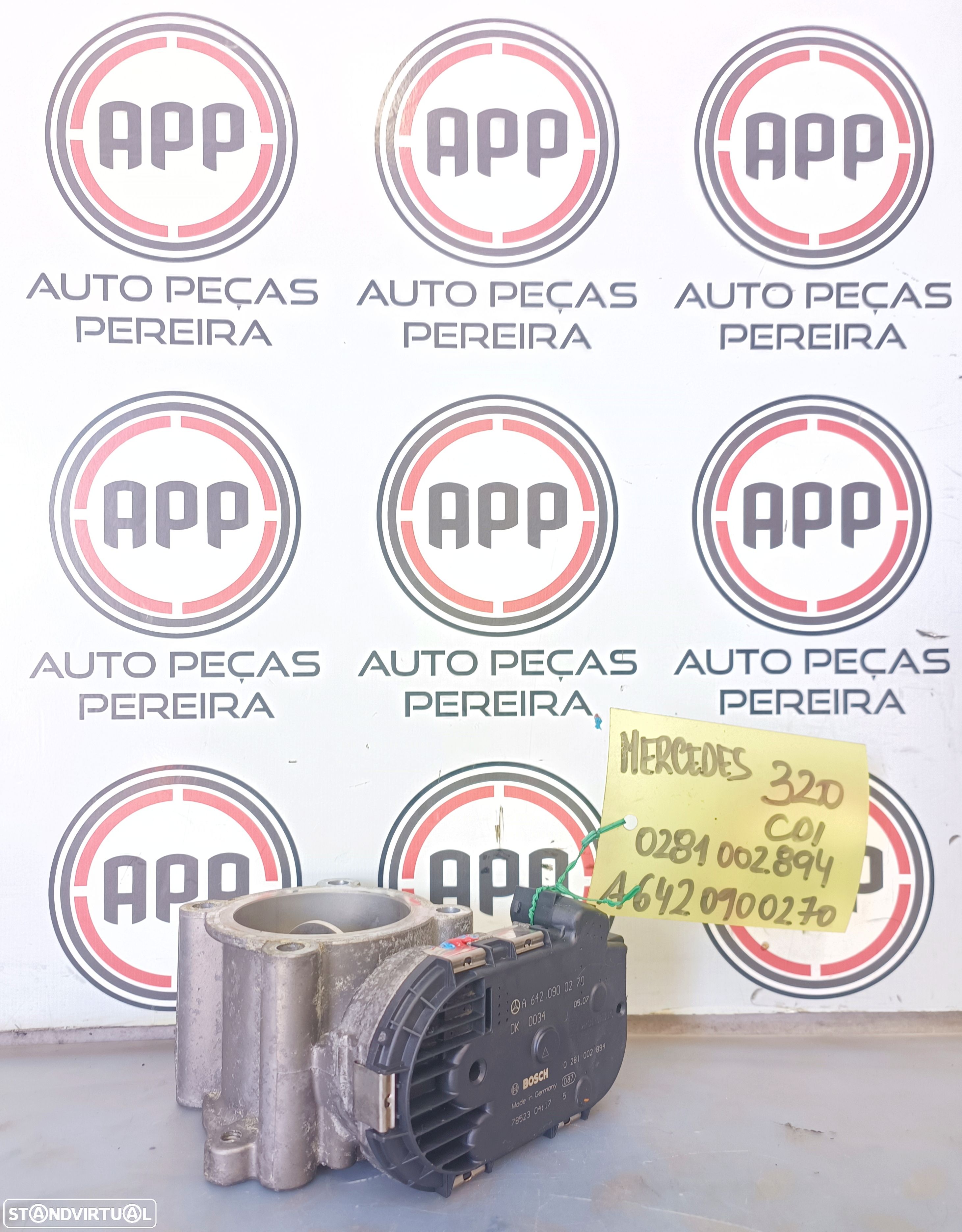 Borboleta admissão Mercedes 320 CDI, referência A6420900270, 0281002894. - 1