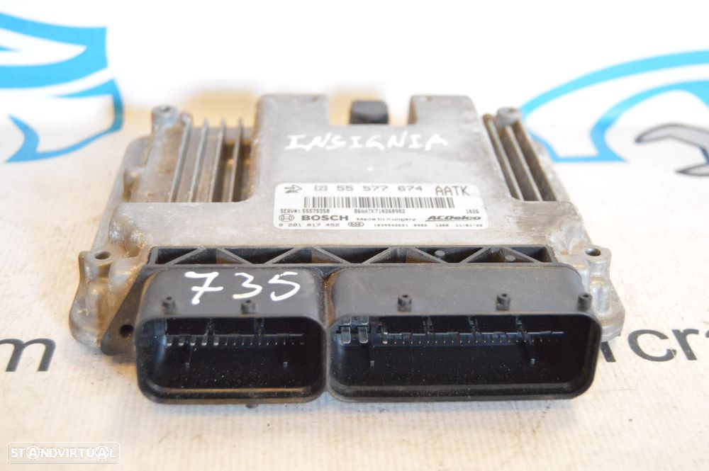 CENTRALINA ECU MOTOR BOSCH 0281017452 55577674AATK 55575350 55577674 OPEL INSIGNIA A G09 TOURER 2.0 CDTI 130CV A20DT - 1