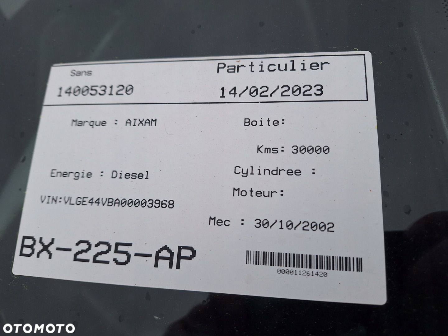 AIXAM 500-4 MICROCAR ĆWIARTKA PRÓG BOK BŁOTNIK TYŁ LEWY - 13