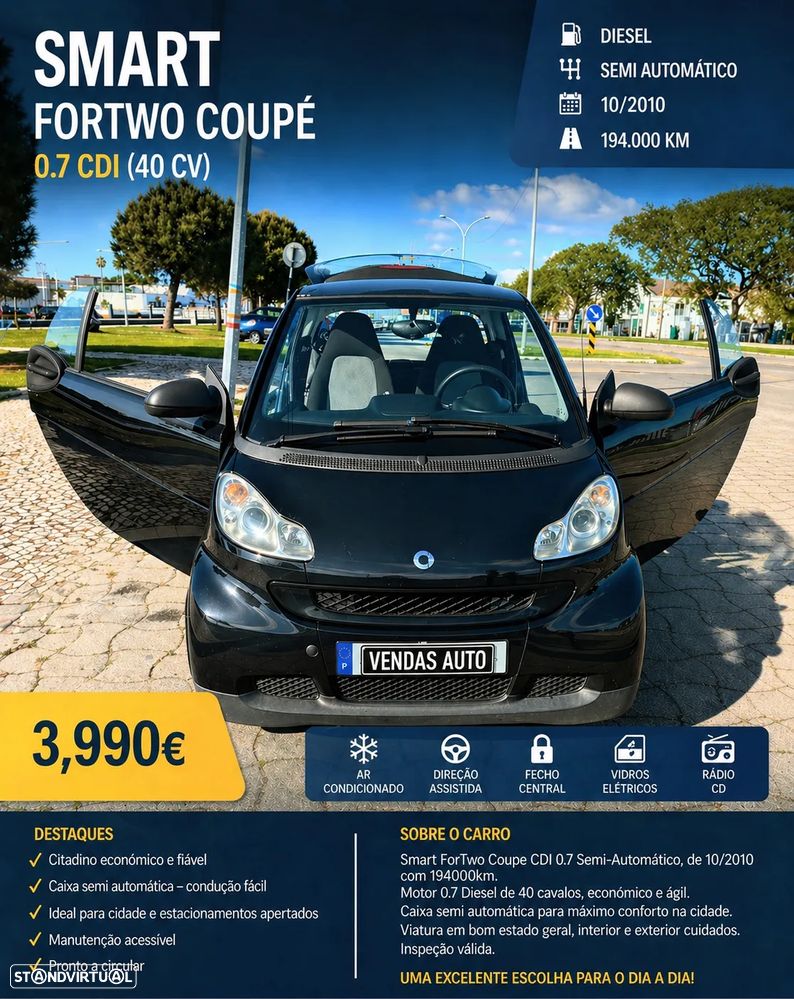 Smart ForTwo Coupé - 1