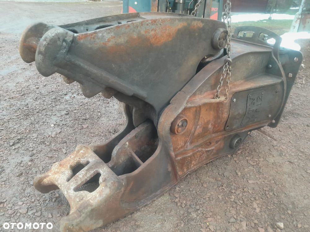 Nożyce VTN obrotowe tnąco kruszące wyburzeniowe kleszcze rozbiórkowe waga 1200kg