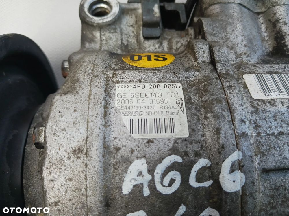 Kompresor sprężarka klimatyzacji pompa klimy AUDI A4 B7 B8, A5, A6 ALLROAD C6, A6 ALLROAD C7, A6 C6, A6 C7, A7 Q5 2.4-4.0  4F0260805H  6SEU14G Denso 447190-3420 - 2