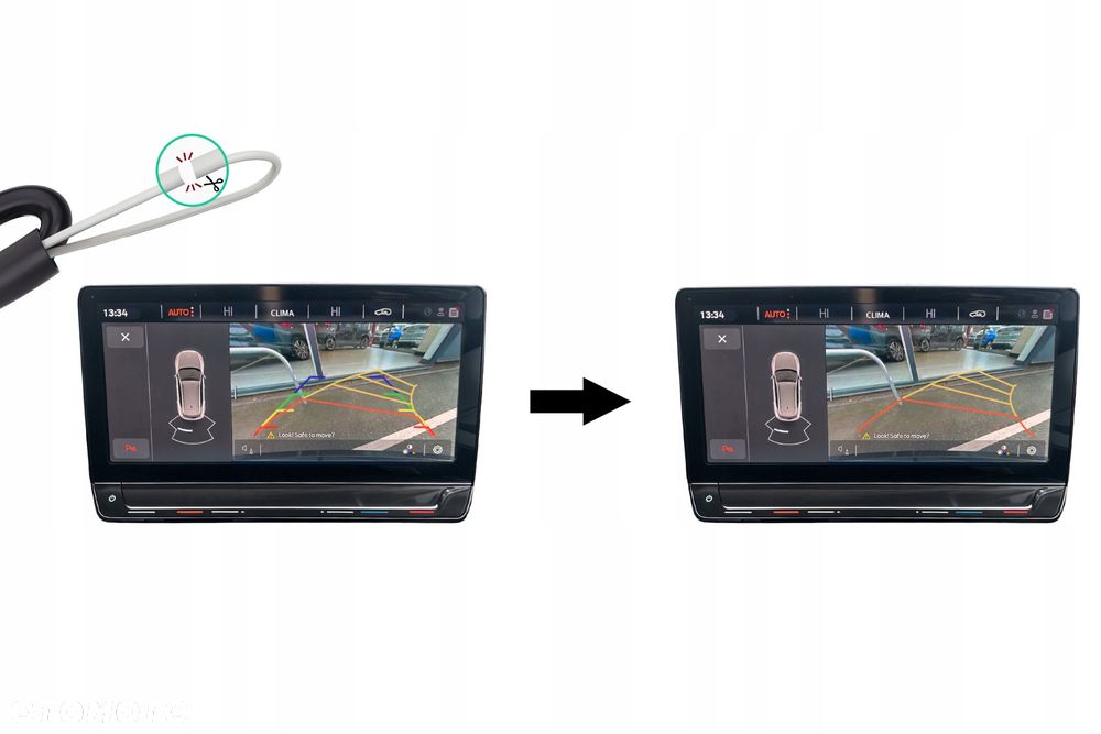kamera cofania tylny znaczek klapy 5g0827469f vw golf 7 vii 5g hb 2012-2020 - 3