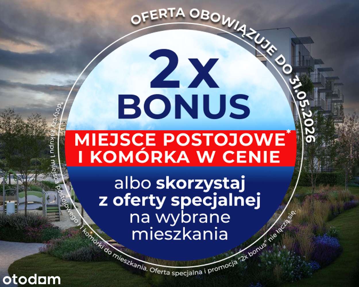 Promocja - Przytulne 3 pokoje z dużym balkonem