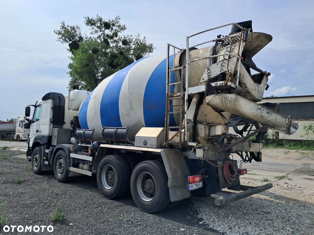 Volvo FMX 500 8X4 10m3 gruszka + 11m rynna hydrauliczna, ster radiowe, euro 6 - 7