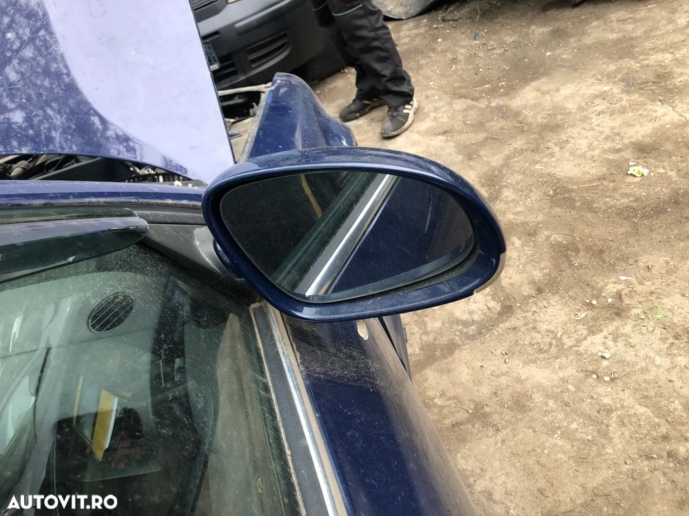 Oglinda electrica stanga/dreapta VW Volkswagen Passat B5.5 facelift albastru cu semnalizare - 4