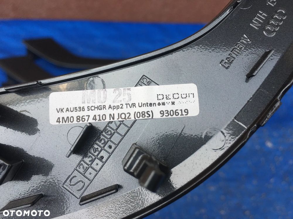 AUDI Q7 SQ7 4M S-LINE / JQ2 / DEKORY DEKOR / LISTWA LISTWY KONSOLI DRZWI / EUROPA / KOMPLET - 7