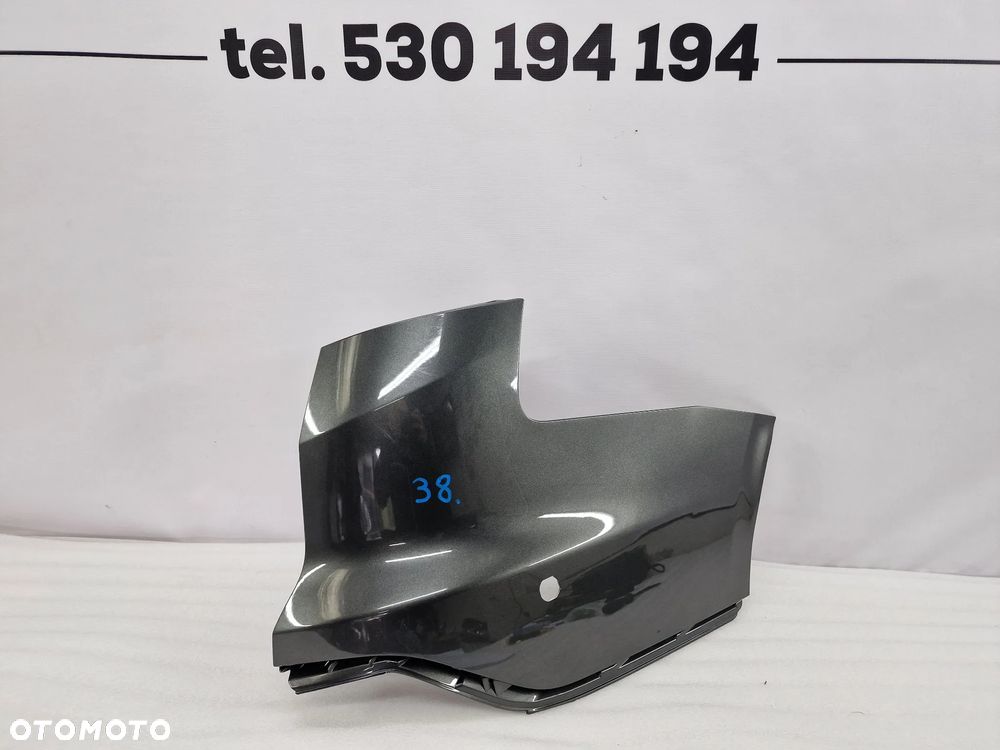 FORD FOCUS MK3 / MK3 LIFT KOMBI 10-18 BOCZNA CZĘŚĆ / NAROŻNIK PRAWY ZDERZAKA TYLNEGO TYLNIEGO TYŁ , ŁADNY , GRAFITOWY METALIK , NR BM51-17864-AD , NR AUKCJI BZ38 - 1