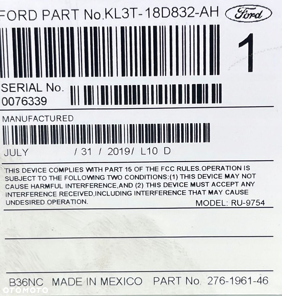 FORD F150 LIFT 17- RADIO MODUŁ KL3T-18D832-AH - 5