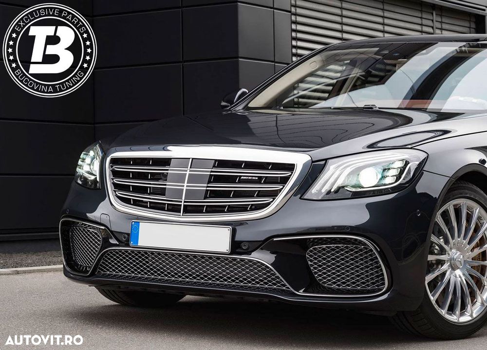 Pachet Exterior compatibil cu Mercedes S Class W222 S63 Design - 16