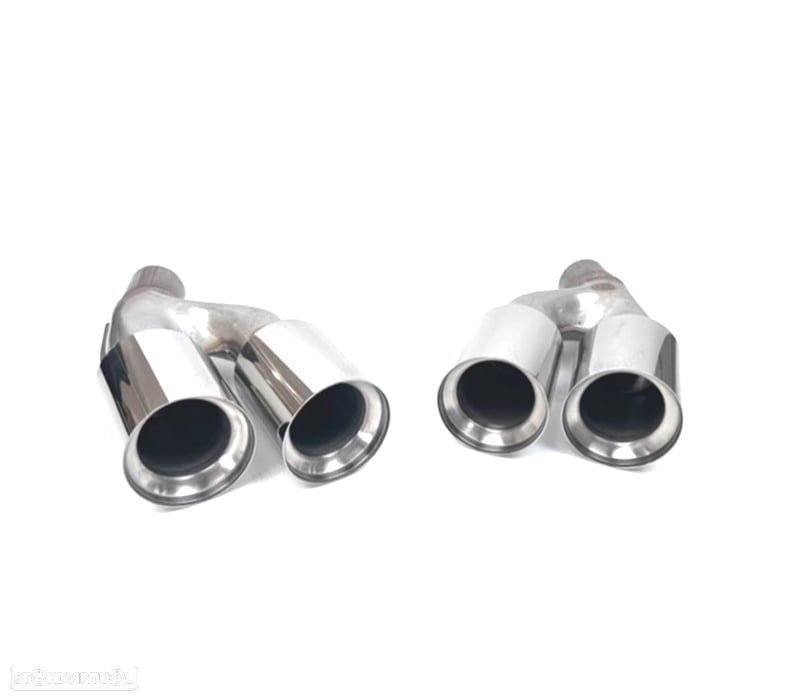 PONTEIRAS DE ESCAPE BMW G30 G31 20- LOOK M5 PRATEADAS - 2