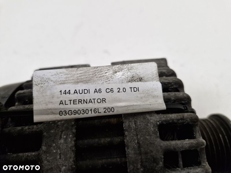 audi a6 c6 2.0 tdi alternator 03g903016l - 6