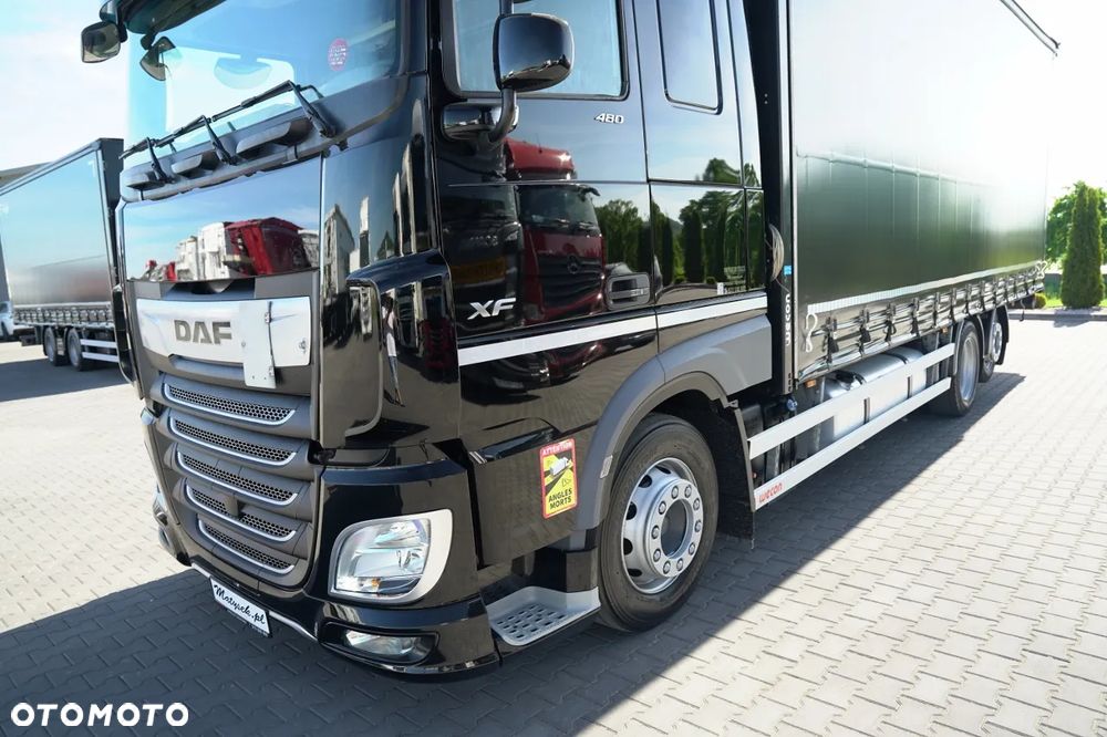 DAF XF 480 / FIRANKA 7,7 M / SSC / 6X2 / KLIMA POSTOJOWA / OŚ PODNOSZONA / - 9