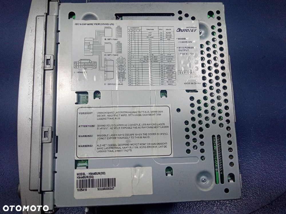 KIA CARENS III 06- RADIO CD FABRYCZNE  HN445UN - 7
