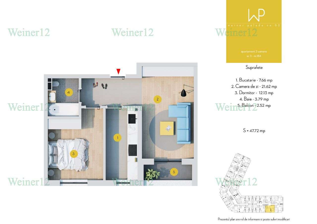 Apartament 2 Camere Decomandat Start Vanzari Etapa 2 Weiner2 Militari — fotografia 1