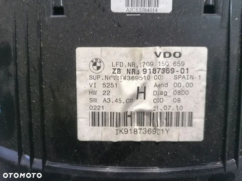 BMW X1 09- LICZNIK ZEGAR 9187369 - 2