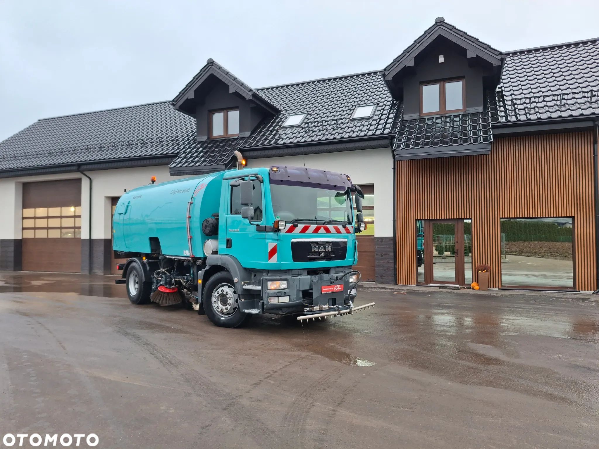 MAN TGM 18.290 Zamiatarka Bucher 2 Silniki Karcher Mycie Ciśnieniowe EUnited PM10 - 1