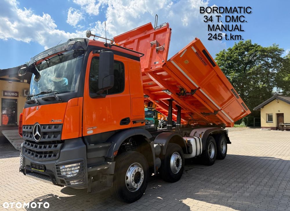 Mercedes-Benz 3551 AROCS wywrotka 3-str. MEILLER, BORDMATIC, MANUAL, 245 t.km.! - 1