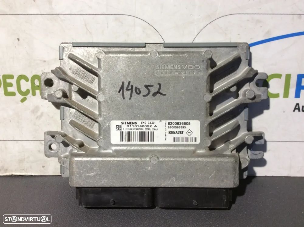 Centralina Motor Dacia  Logan 1.6 Gasolina ano 2007  8200636605  S110140022A - 1