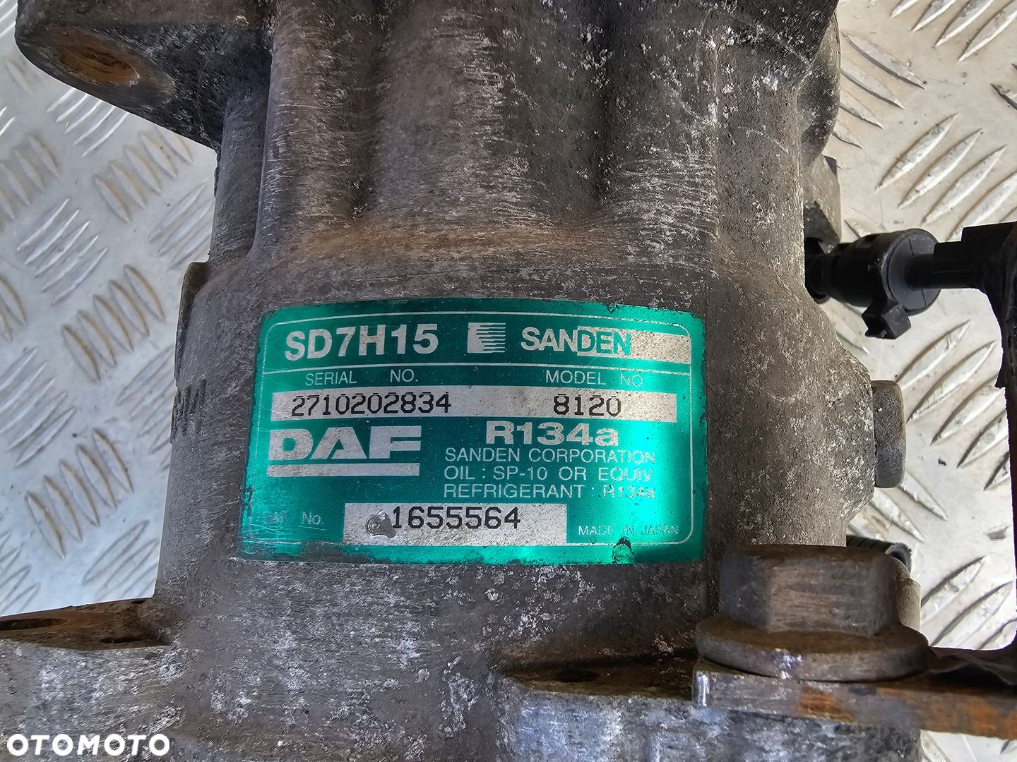 SPRĘŻARKA KOMPRESOR KLIMATYZACJI DAF LF 45 55 CF SANDEN MODEL 8120 - 4