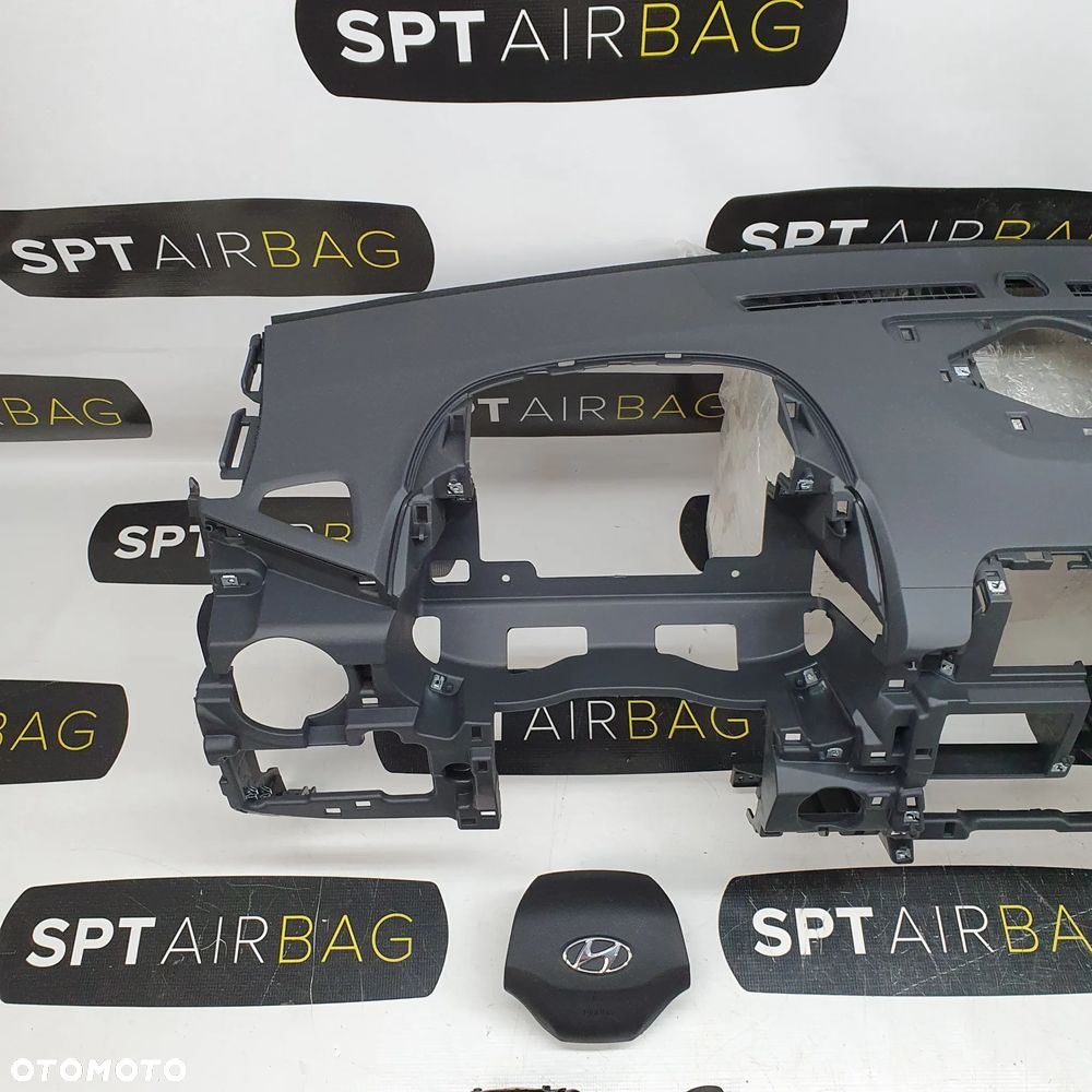 HYUNDAI KONA 1 I DESKA ROZDZIELCZA KONSOLA KOKPIT PULPIT PODUSZKI AIRBAG AIR BAG PASY KIT SET - 2