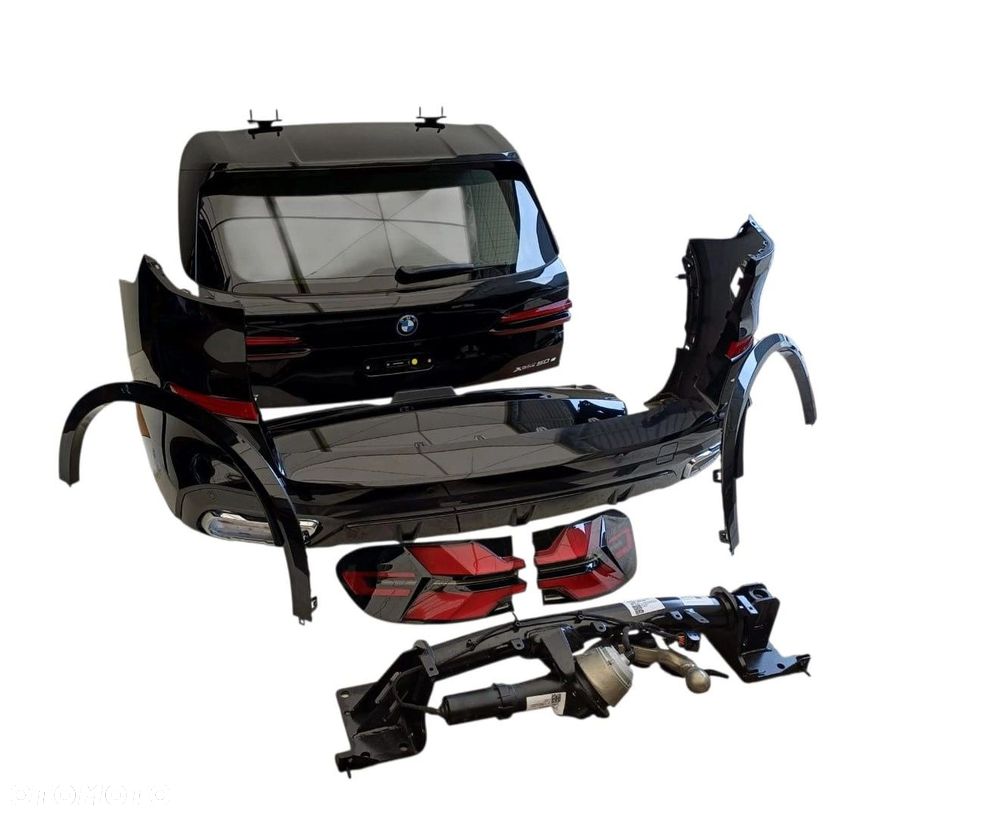 BMW X5 G05 ZDERZAK KLAPA LAMPY HAK TYŁ KOMPLETNY Black Sapphire metallic 475 - 12
