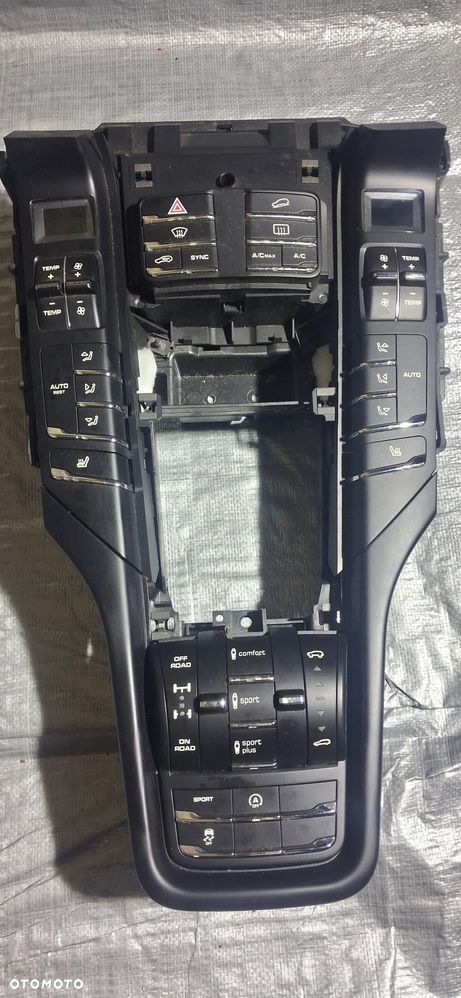 Porsche cayenne II panel klimatyzacji